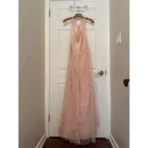 Women Vera Wang White Bridesmaid Dress Pink Size 20